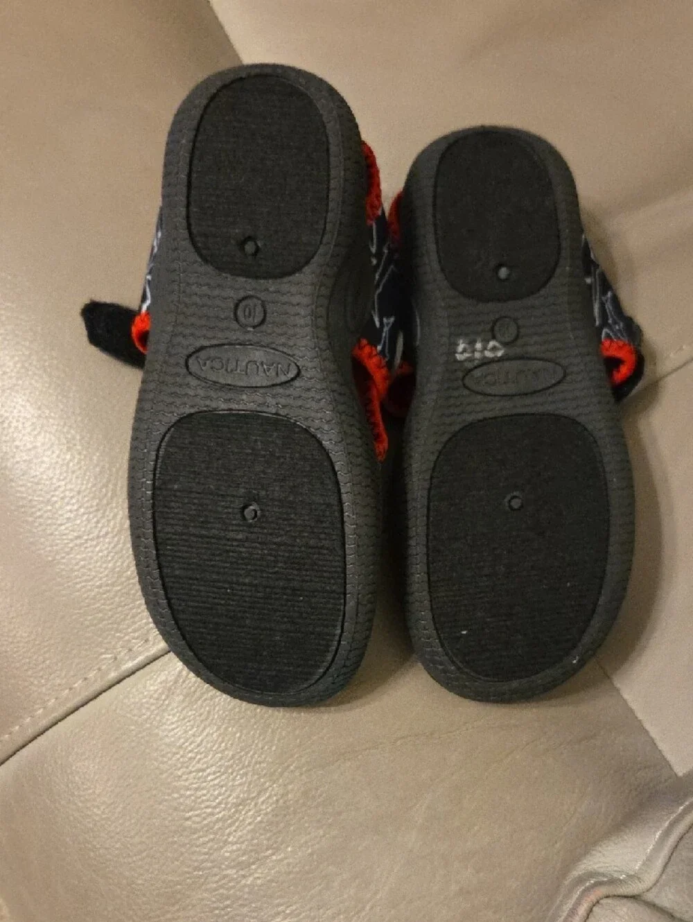 Nautica Kids Navy Shark Water Shoes with Red Accents